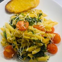 Vegan pomodoro penne with vegan cheese  at The Sage Village in Campbelltown
