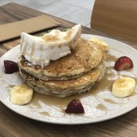 Vegan pancakes  at The Sage Village in Campbelltown