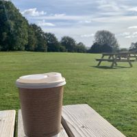 Oat Milk Latte! at The Cabin At Berretts Farm in Henfield
