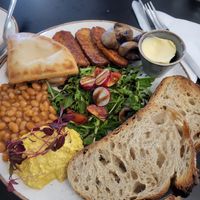 full breakfast at Holy Cow Lounge in Edinburgh