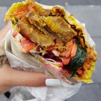 Plantan & other fillings at Mel Tropical Kitchen - Euston Rd in North London