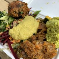 Salad box  at Mel Tropical Kitchen - Euston Rd in North London