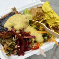 Mixed box   at Mel Tropical Kitchen - Euston Rd in North London