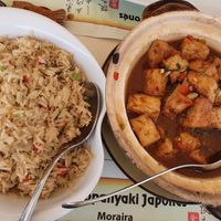 Arroz frito y tofu en salsa picante at Aoi Teppanyaki in Moraira