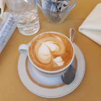 Coffee with soy milk at La Casina dell'Orologio in Rome