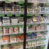 Vegan cheese  at Bio-Barát Biobolt in Budapest