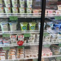 Vegan dairy  at Bio-Barát Biobolt in Budapest