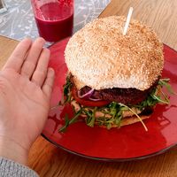 HUGE burger at Wavegan in Gdansk
