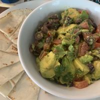 Holey Guacamole served with flat bread  at Heart and Soul Organic Chai Cafe in Cronulla