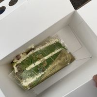 Pistachio cake  at Caffe Concerto - Northumberland Ave in London