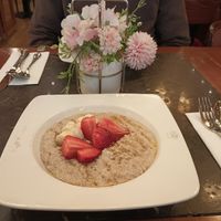 The porridge which I believe was not vegan. at Caffe Concerto - Northumberland Ave in London