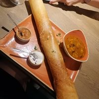 Veganer Crêpe mit Füllung und Dips at Chai Roti in Erlangen