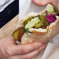 Pita broodje at Potaé in Utrecht