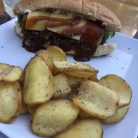 Hot Dog vegan at Libre Garden in Pefkochori