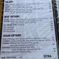 Menu at Libre Garden in Pefkochori