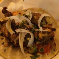 Daily special courgette tacos at Taqueria Muchachos in Rhodes