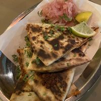 Black bean quesadillas   at Taqueria Muchachos in Rhodes