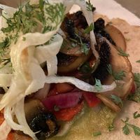 Mushroom burritos   at Taqueria Muchachos in Rhodes