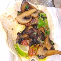 Mushroom taco at Taqueria Muchachos in Rhodes