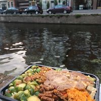 Makan is across the water. at Makan in Groningen