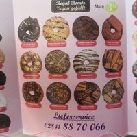 Menu vegan donuts at Royal Donuts in Moers
