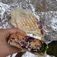 Pulled pork vegan Wrap  at Curran Geal in Edinburgh