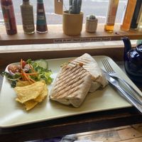 Mexican wrap - really tasty and very filling!  at Curran Geal in Edinburgh