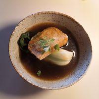 Dashi tofu at KUSAKI in Brighton