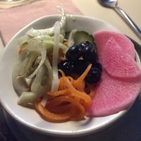 side of pickles at KUSAKI in Brighton