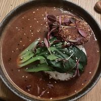 Momoiro curry (delicious!)  at KUSAKI in Brighton