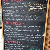 Menu  at Café Floh in Barcelona