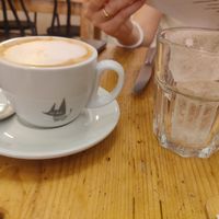 Ice coffee, a new concept for us :) at Café Floh in Barcelona