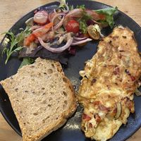 Omelette Verduras  at Café Floh in Barcelona