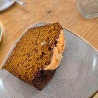 Carrot pound cake at Café Floh in Barcelona