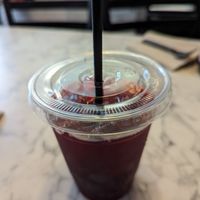 Hibiscus ice tea at Brick City Vegan in Newark