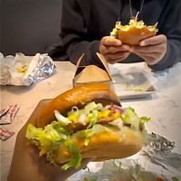 Sweet Potato Burger at Brick City Vegan in Newark