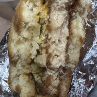 Inside shot of the chicken biscuit. Phenomenal!  at Brick City Vegan in Newark