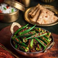 Okay Gemüse ( lady Finger at Indian BBQ in Zurich