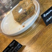 Vegan flapjack at Green & Flavour in North London