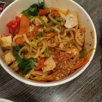 Garlic noodles without oyster sauce at O Dumpling Bar in Anaheim