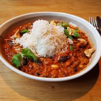 Hot bean stew at Limmathof in Zurich