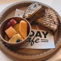 i🤍vegan panini  at TODAY Cafe in Orlando