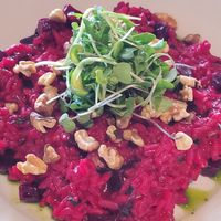 Beet Risotto at Red Eye Brewing Company in Wausau