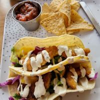 Special vegan shrimp tacos, today only.  at Pure and Simple Cafe in Greencastle