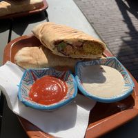 One of the best falafel wraps!!   at Midi Marché in Leiden