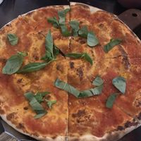 Margherita pizza without cheese  at Sisters Tavern & Pizzeria in Qui Nhon