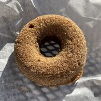 Pumpkin Mini Donut-melt in your mouth quality at Mud Pie Vegan Bakery and Coffee in Kansas City