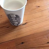 London fog with cashew milk at Mud Pie Vegan Bakery and Coffee in Kansas City