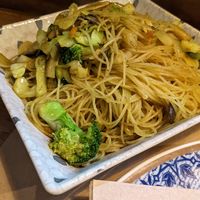 Singapore noodles with curry sauce at Mr Wang in Santander