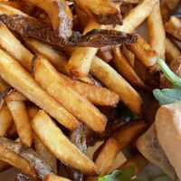 Fries (sadly not really any flavor)   at Mountains Walking Brewery in Bozeman